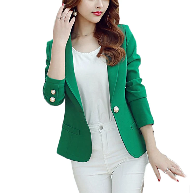 groene dames blazer