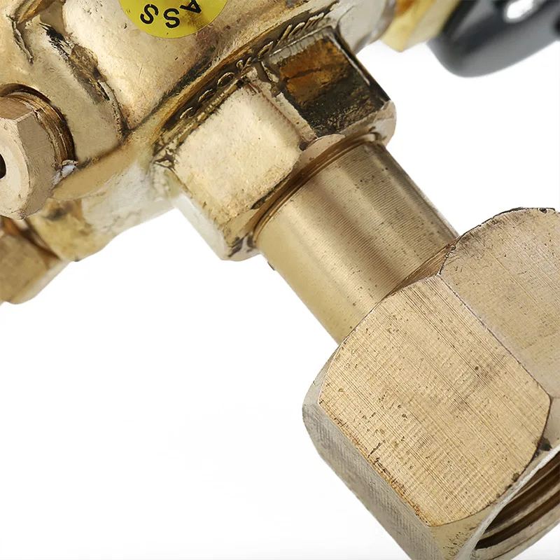 Copper Pressure Adjustment Reducer Argon CO2 Gauge Mig Regulator Flow Meter Control Valve Dual Gauge Welding Regulator
