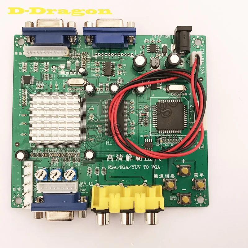 

High Definition Green CGA to VGA CVBS Arcade Game Video Converter Board for CRT LCD PDP Monitor