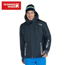 RUNNING RIVER Бренд Мужская Зимняя Лыжная Куртка С Капюшоном 4 цвета 6 Размеров Спортивные Куртки Высокого Качества На Открытом Воздухе#A6026