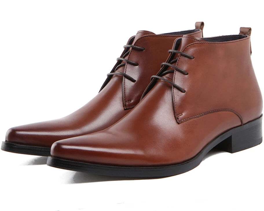mens brown leather dress boots aliexpress buy fashion pointed toe brown mens mens brown leather dress boots aliexpress buy fashion pointed toe brown mens