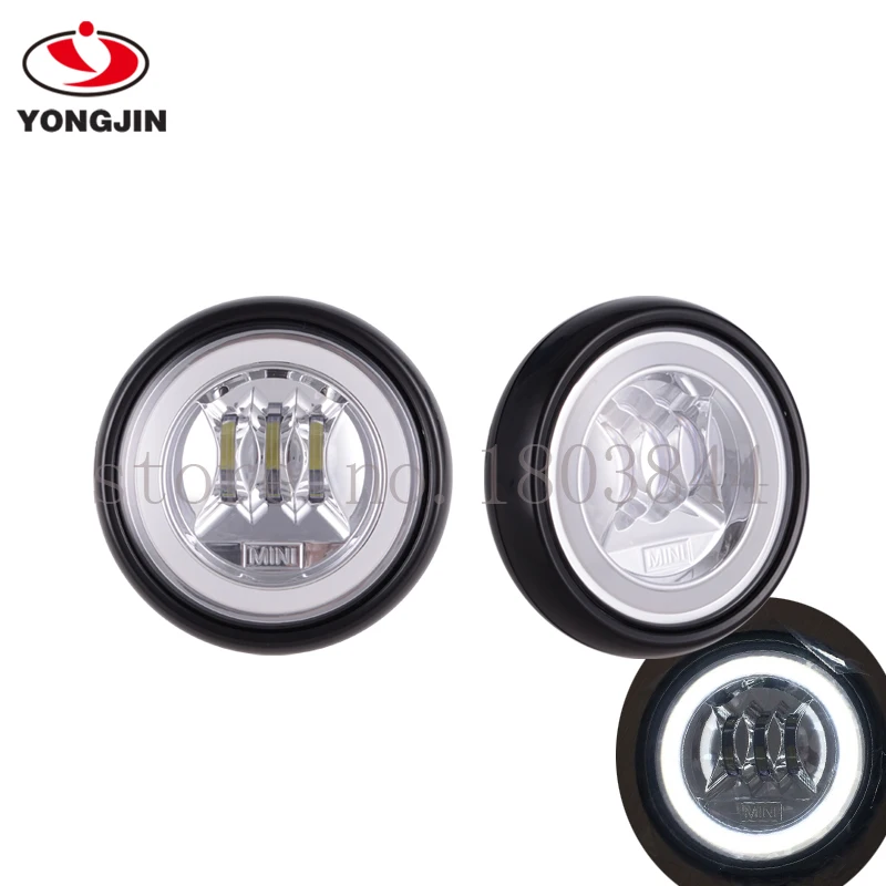 

High Power Waterproof Led Daytime Running Light Front Fog Lamp Kit For Bmw Mini Cooper R55 R56 R57 R58 R59 R60 Car Styling White