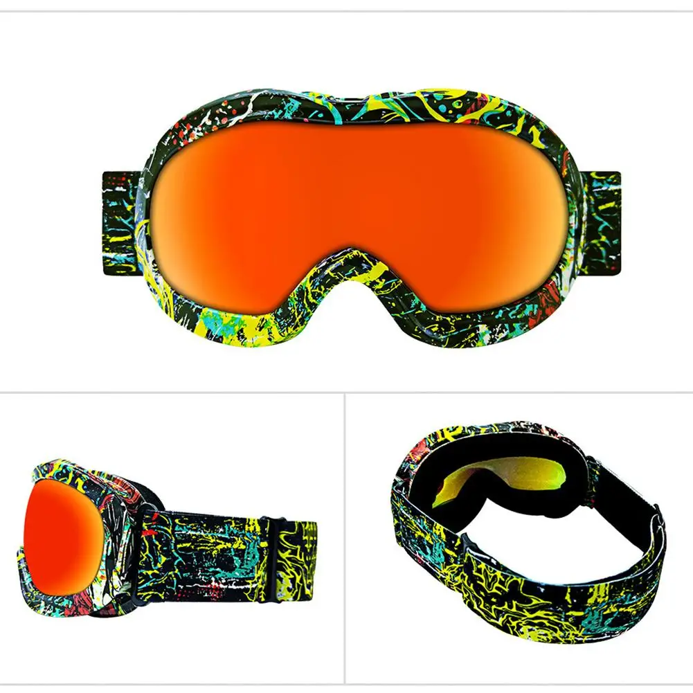 الاطفال تزلج نظارات مكافحة الضباب قناع نظارات التزلج الفتيات الفتيان موتوكروس على الجليد نظارات الاطفال تزلج نظارات مكافحة الضباب قناع نظارات التزلج الفتيات الفتيان موتوكروس على الجليد نظارات