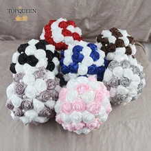 TOPQUEEN F4 Свадебный букет цветов для свадьбы розы цвет может настроить цветы невесты жемчужные свадебные букеты