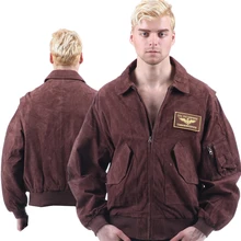 45P AF летная куртка Военный пилот США пилот бомбера usaf хип хоп мотоцикл охраны окружающей среды Кожа Мужская WO