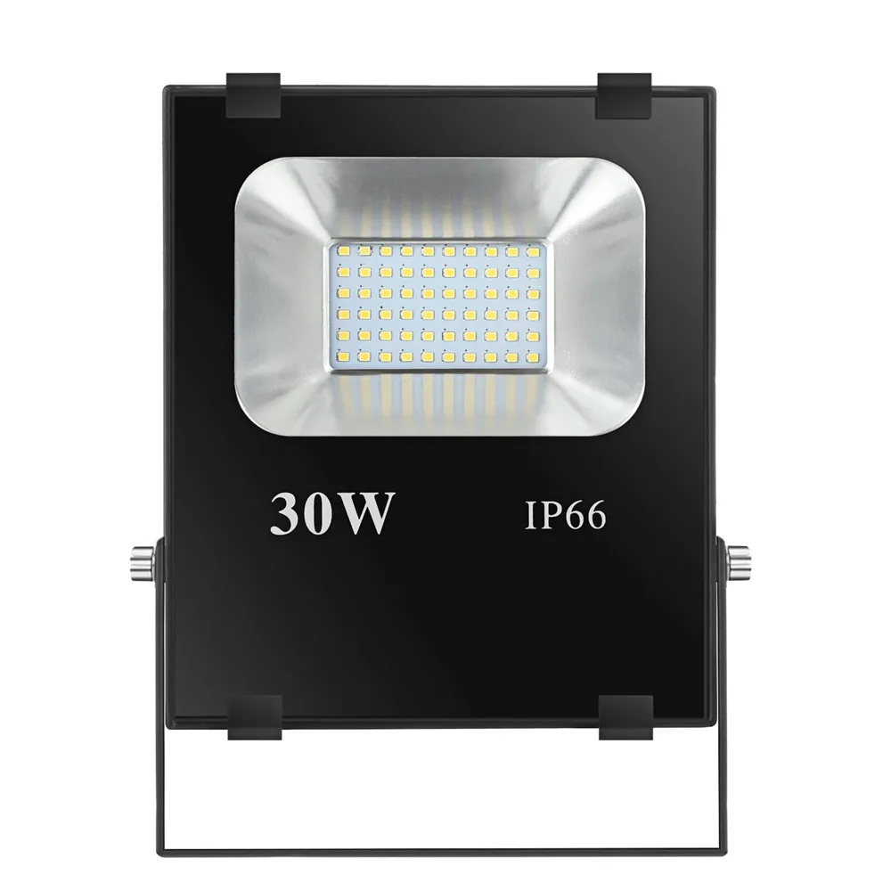 30W LED Flood Lights Waterproof Outdoor Security Lights ,100W HPS Bulbs Equivalent,3000lm,5000K Daylight White,Non-dimmable,Floodlight (6)
