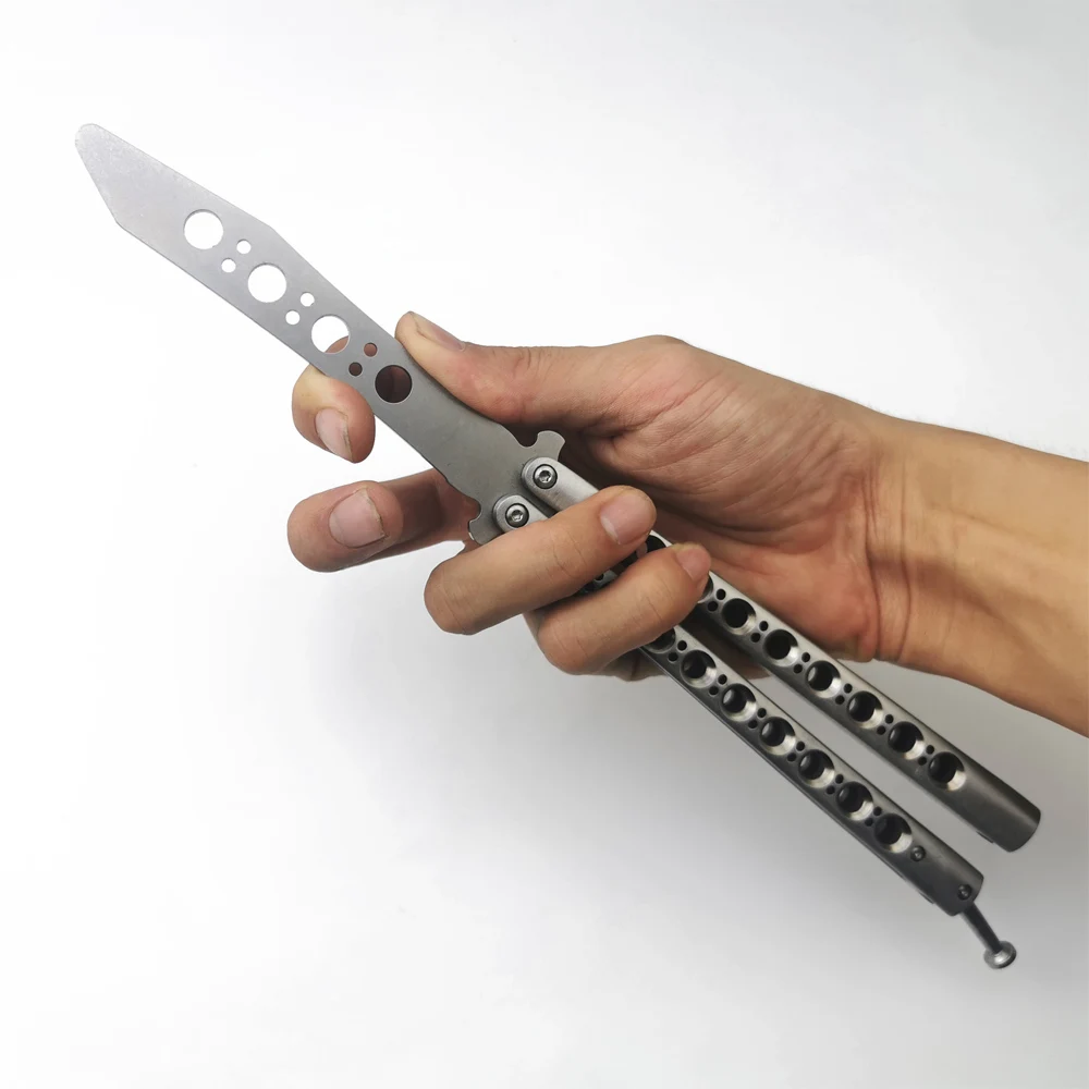 

MB47 Butterfly training Knife Folding Blade Self Defense not sharpened Knife