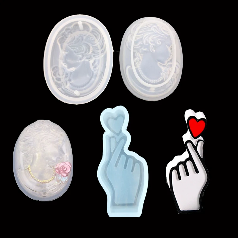 

1PC Portrait Shaped Jewelry Tool Jewelry Mold UV Epoxy Resin Silicone Molds for Making Jewelry