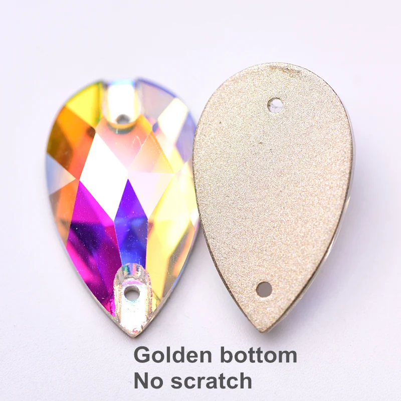 Glitter Teardrop Crystal Sew On Rhinestone Loose Decorative Dress Stones  Glass Flatback Rhinestones For Clothing 10PCS S059 - Price history & Review, AliExpress Seller - Small Bridge Strass Store