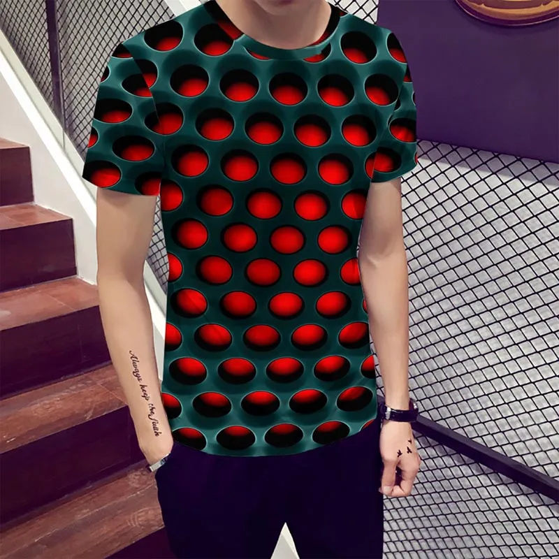 

Hot Funny Hypnosis 3D T-Shirt Men Women Colorful Print Casual Short Sleeve Tops CGU 88