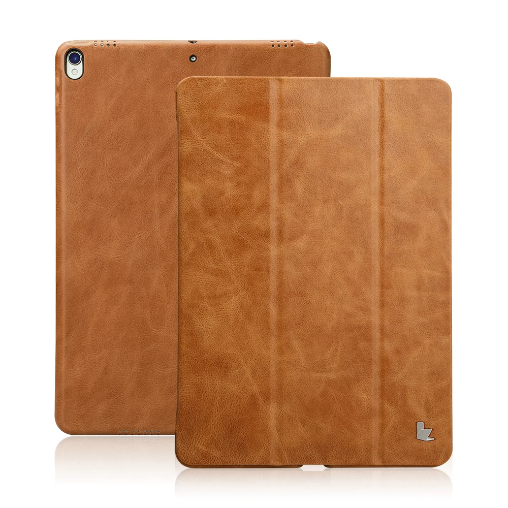 Jisoncase умный чехол из натуральной кожи для iPad Pro 10 5 2017 роскошный кожаный планшета