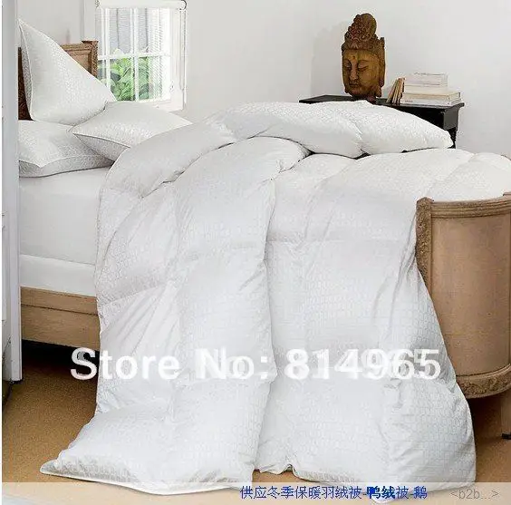 250GSM королева 210x210 см Высокое качество 95% Европейский Duck Down Одеяло Doona Утешитель-5 одеяло теплое или сделать любой размер