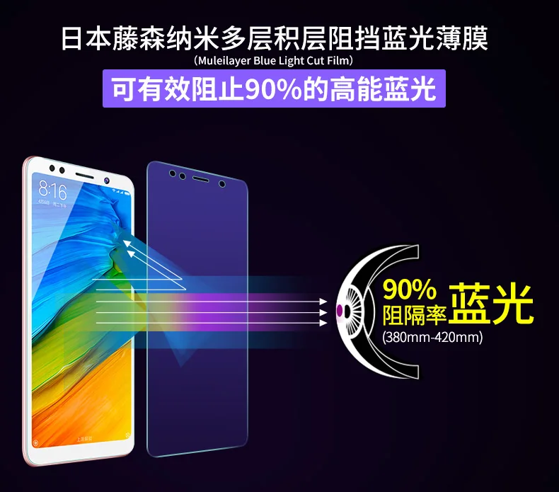 Bonaier Защитное стекло для экрана Xiaomi Redmi 5 Plus закаленное + 99 &quotстекло пленка против