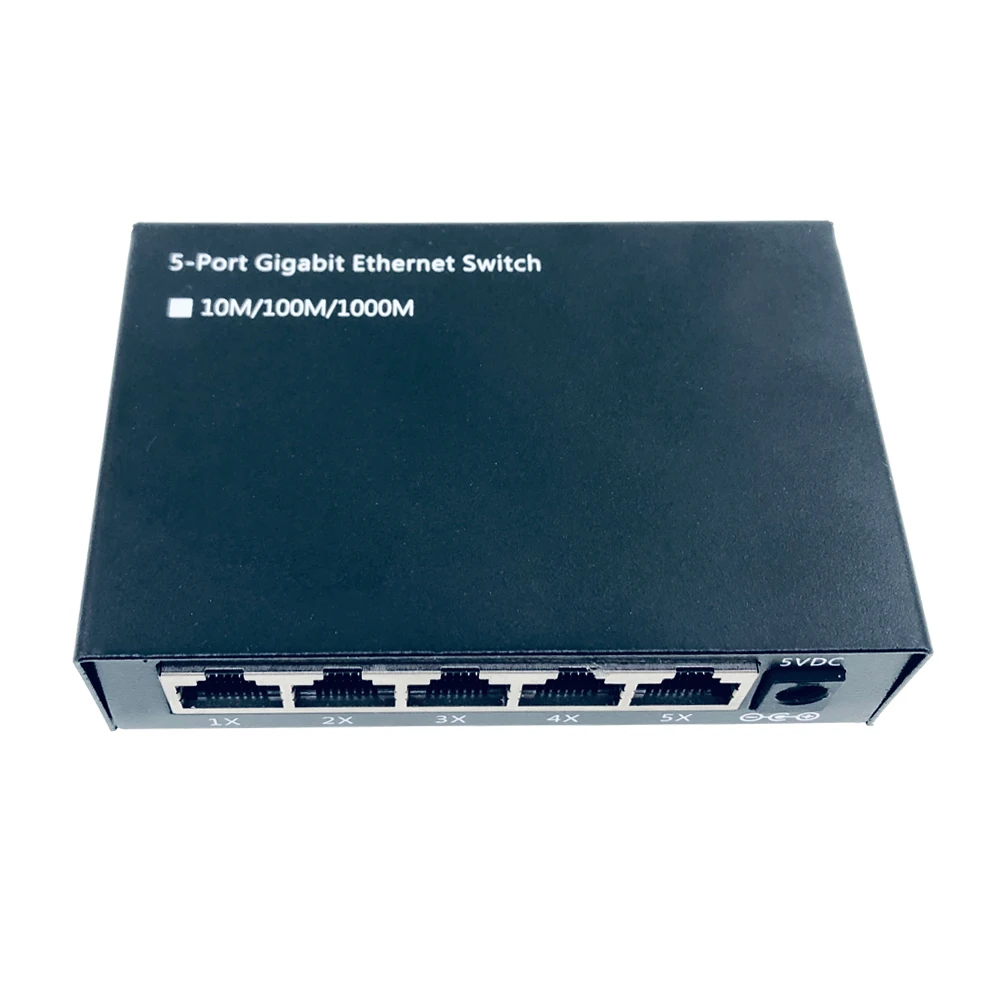 5 Порты и разъёмы 10/100/1000 Мбит/с Gigabit Ethernet переключатель ...