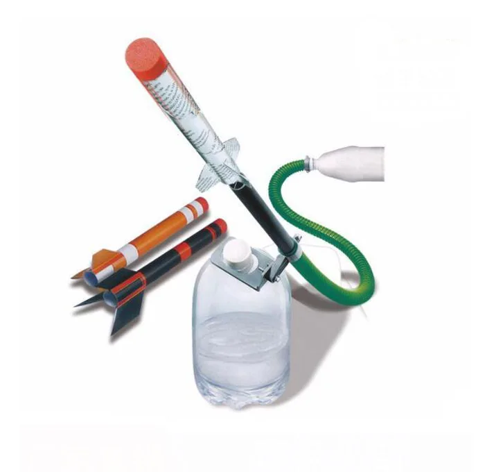 

Kids Science Kit Green Rocket Experiment Make Your Own Rocket Launcher Educational STEM DIY Toys For Children