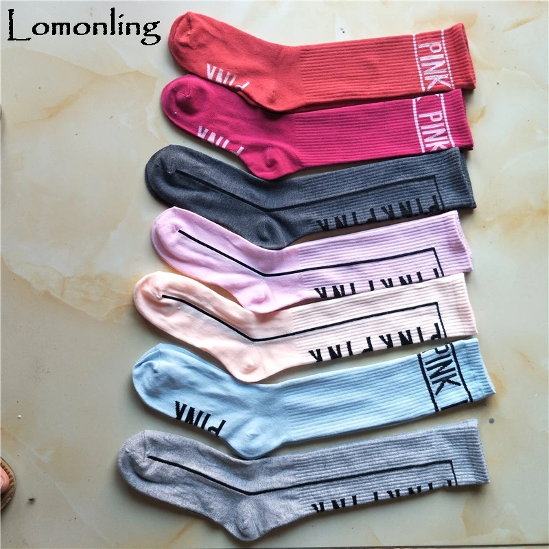 Lomonling 2019 хлопковые длинные чулки с надписью Vs дышащая дикая надпись рекламная