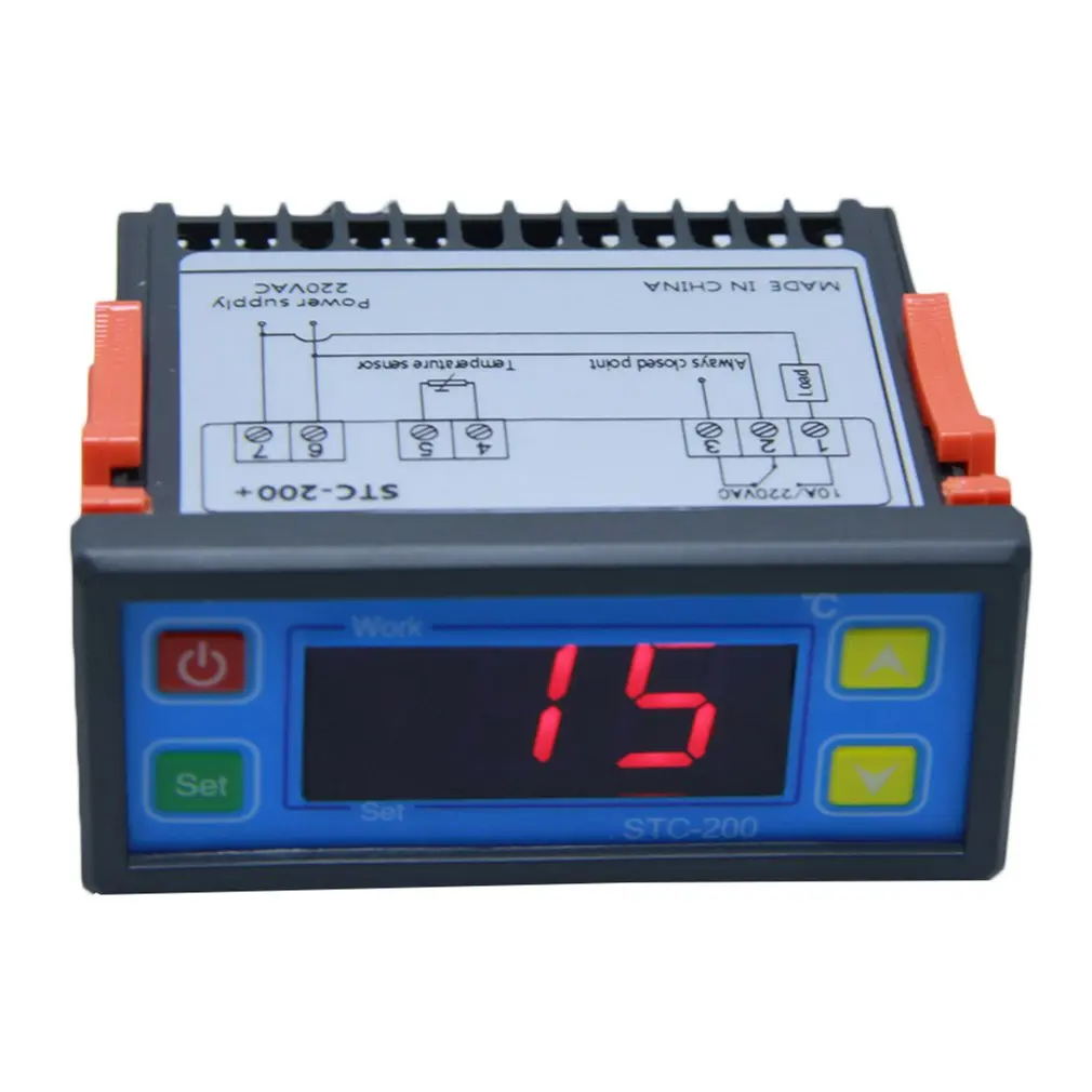 

STC-200 Digital Control Temperature Microcomputer Thermostat Switch Regulator Thermometer Thermoregulator Adjustable