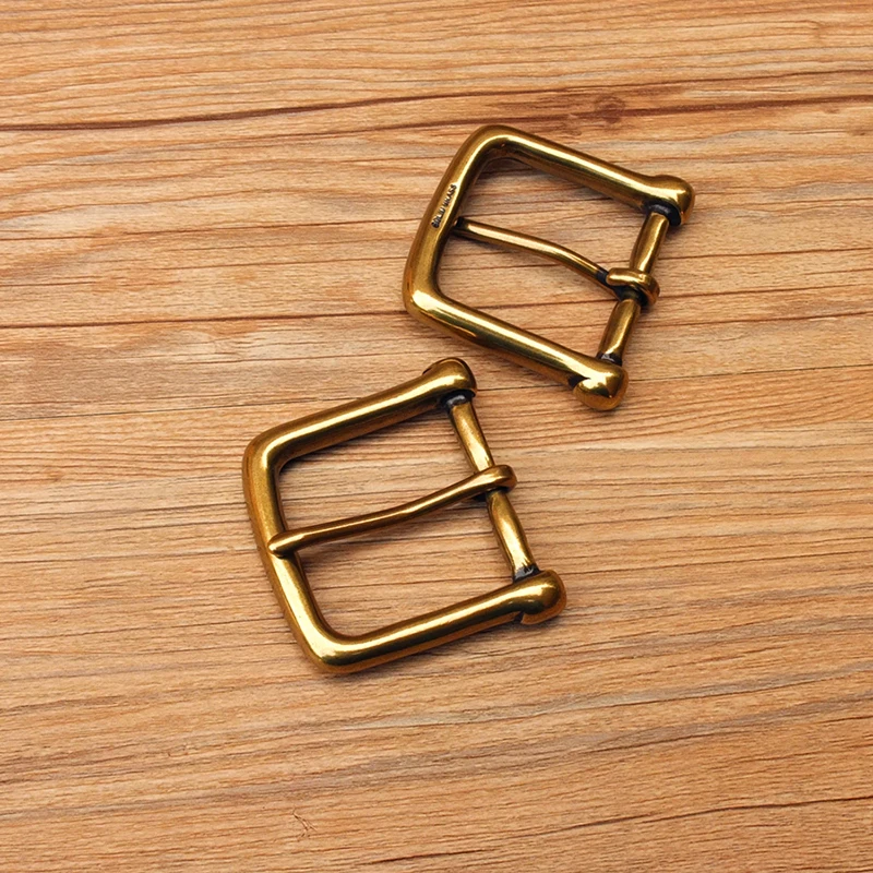 DIY Johnleather Craft Solid Brass Belt Buckle Antique Brass OEB Color