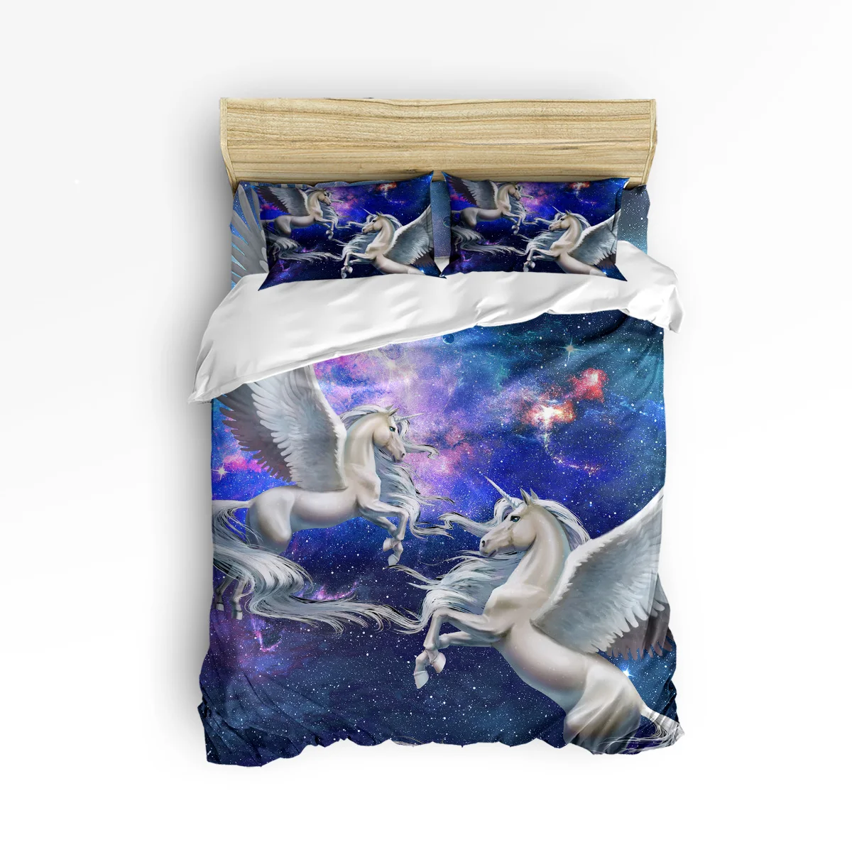 

Arts 3d Star Sky Unicorn Print 3 Pcs 4 Pcs Bedding Set Home Decor Duvet Cover Set Comforter Bedding Set Adult Kids Free Shipping