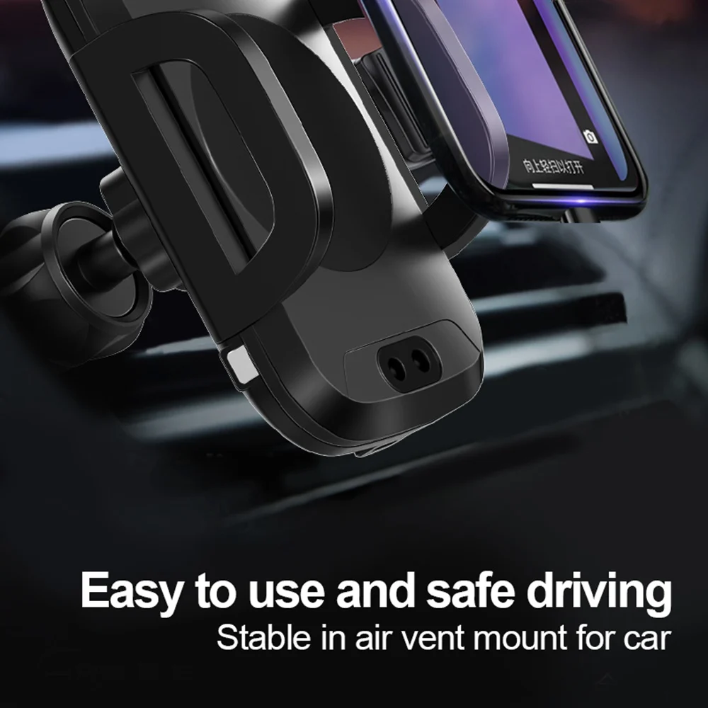 TOMKAS Holder For Phone in Car Qi Wireless Charger For iPhone X 8 Plus Mobile Phone Support Car Phone Holder For Samsung S9 S8