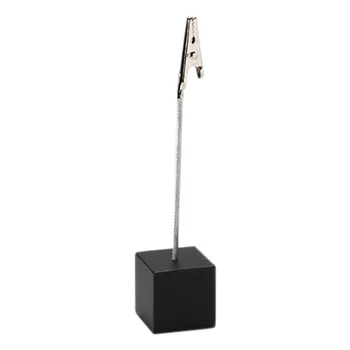 

SOSW-Memo halter card holder memo clip photo picture holder with alligator clip black