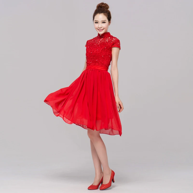 Vintage Red Short Dresses Fashion Vintage Red Short Dresses