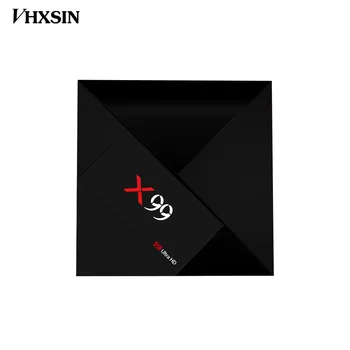

VHXSIN 10 PCS/LOT X99 Smart Android 7.1 TV Box RK3399 Six Core 4G / 32G UHD 4K Remote Control