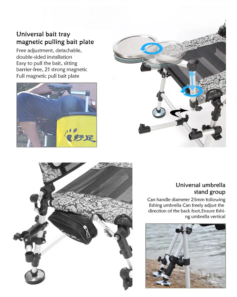 Уличное рыболовное кресло многофункциональное подъемное, рыболовная Удобная рыболовная коробка, рыболовное кресло