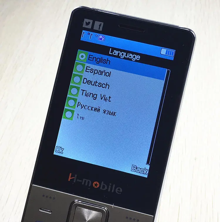 Распродажа H mobile T100 2 8 "мобильный телефон с большим экраном две sim карты большой