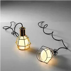 

Retro Loft Style Industrial Lamp Vintage Pendant Light Fixtures With Metal Cages,Lustre Para Sala