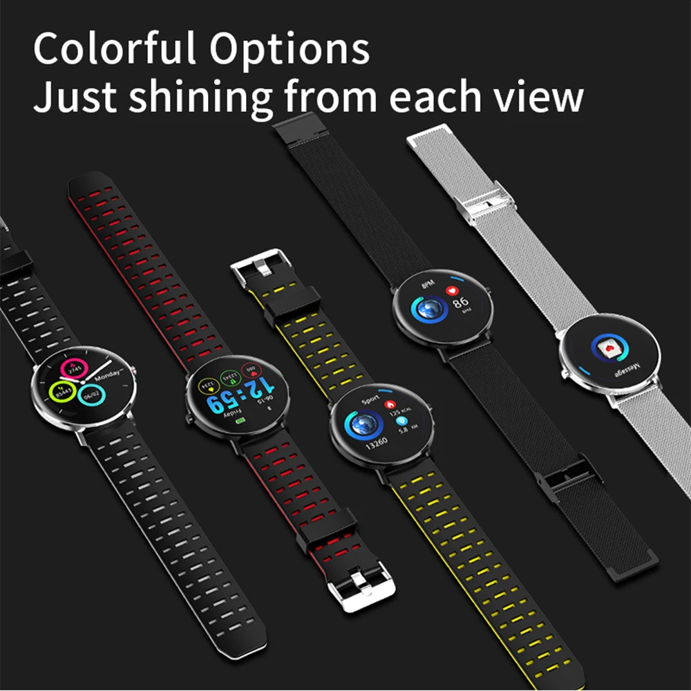 Vwar L6 Smart watch IP68 Waterproof Fitness Tracker Heart Rate Monitor Blood Pressure Bluetooth Smartwatch For Android IOS xiomi