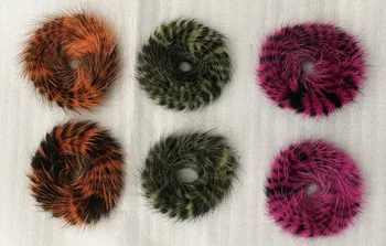 

Free shipping mink fur Elastic rope ring