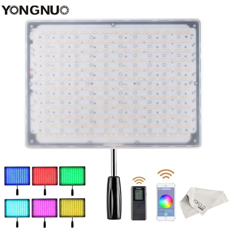 YONGNUO YN600 RGB Освещение для фотосъемки Led видео свет 3200 K 5500 ультра тонкий Bluetooth