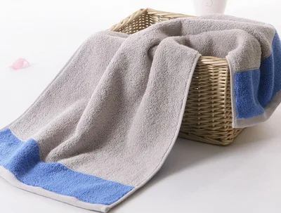 Junwell хлопок махровые полотенца для лица основы хлопчатобумажные мочалки для взрослых 6 шт./лот toalha 34X70 см для ванной комнаты и спа-отеля - Цвет: Sky Blue