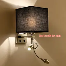 Unique Design Modern LED Cloth Wall Lamp Wall sconce Light Hallway Bedroom Bedside Light flaxen/black/white