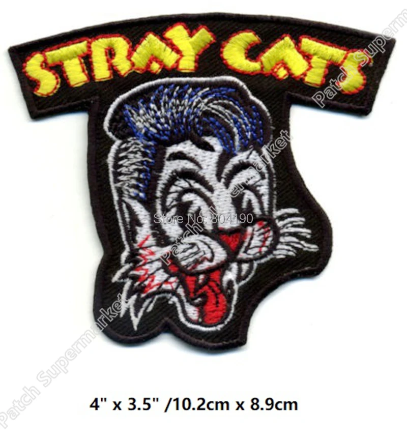 4" STRAY CATS Music Band Iron On/Sew On Patch Tshirt TRANSFER MOTIF