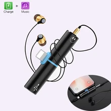 2 in 1 Adapter For iphone 7 8 plus X 10 For lightning Charging Adapter Cable Audio 3 5mm Music Earphone Adapter Headphone Jack