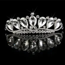

Crystal Bridal Headdress Crowns Waterdrop Combs Hairpin Tiaras And Crown Queen King Claw Wedding Jewelry Hair Accessories Bride