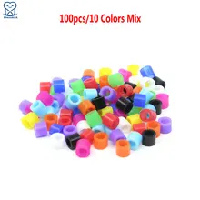 100 шт. стоматологический инструмент цветные кодовые кольца стоматолога дезинфекция идентификационное Кольцо Силиконовые ортодонтические материалы