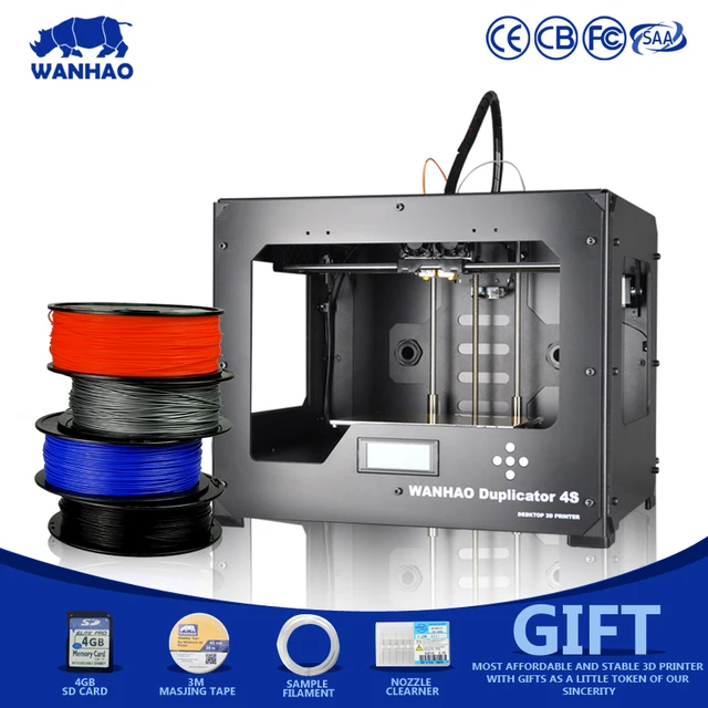 Cheap 2018 Cheapest High Precision Full Metal Frame With Heated Bed 3D Printer High Performance wanhao D4S Dual Extruder 3D Printer Cheap 2018 Cheapest High Precision Full Metal Frame With Heated Bed 3D Printer High Performance wanhao D4S Dual Extruder 3D Printer