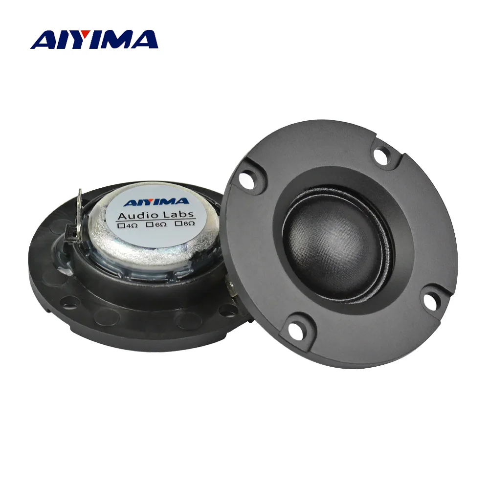 AIYIMA 2inch 4ohm 20W Dome Tweeter Audio Speaker Tweeters Treble Hifi Silk Film Portable Mini Loudspeaker 50MM Home Theater 2PCS