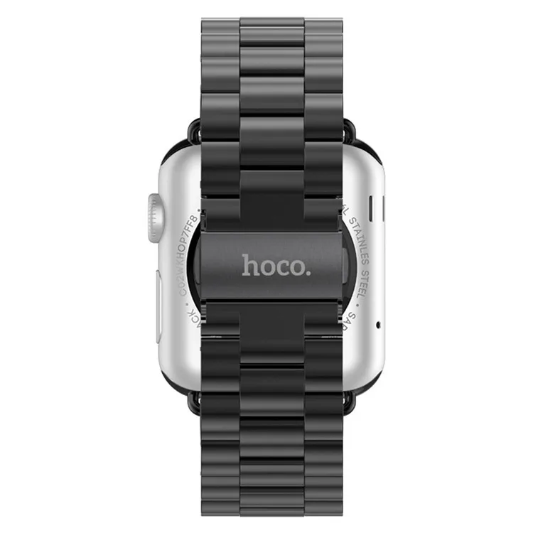 Черный металлический браслет HOCO 3 Pionters для Apple Watch Series 5 4 2 44 мм 42 с оригинальными