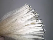 50 Hanks White Stallion Mongolia Horse hair 32 inches, 6 gram each hank