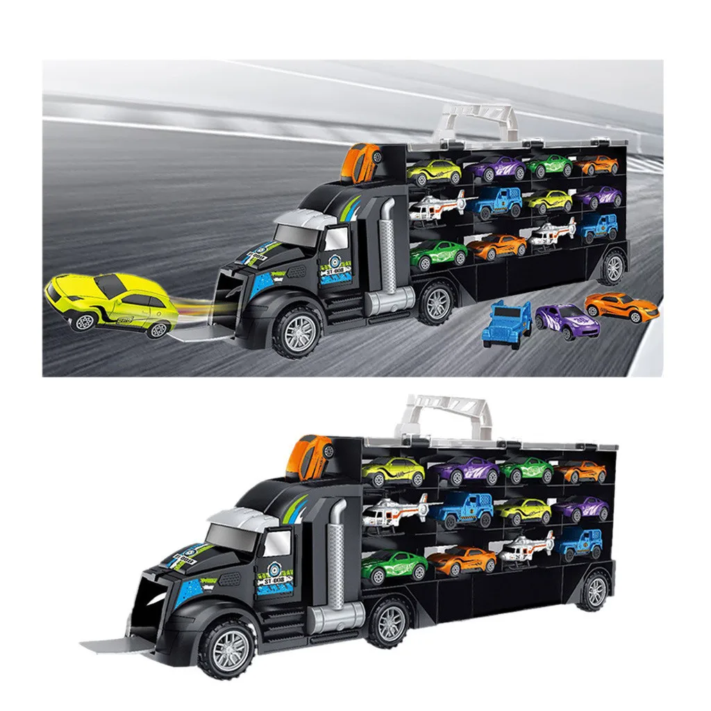 

Car Toys For Boys Plastic Interactive Car Toys For Children Dinosaur Carrier Cars Truck Toy Transport kids Birthday Gift k423