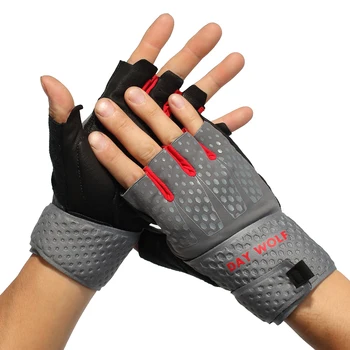 

Day Wolf Weightlifting half finger gloves men's sports fitness equipment outdoor riding gloves