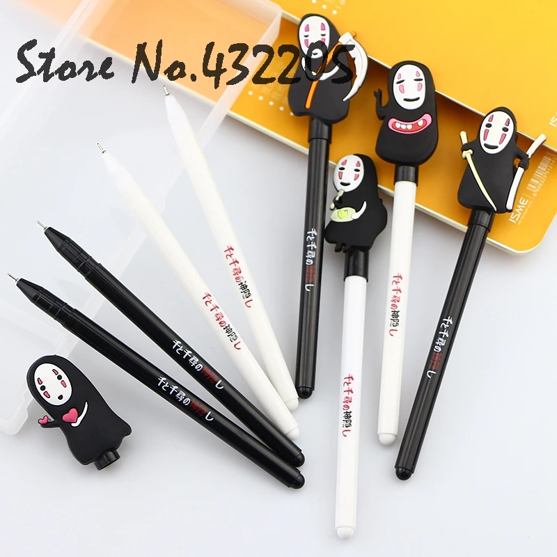 us 0 25 new spirited away action figure no face man toy model gel pens school student tool birthday party supplies kid gril friends gift in party tool birthday party