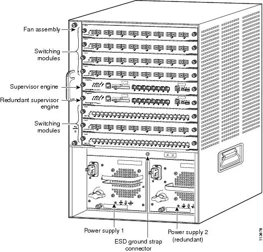 Запечатанный WS-C6509-E = Catalyst6500E 9-образными пазами серии сетевой коммутатор gigabit шасси с бесплатной доставкой