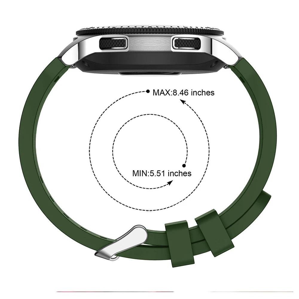 Силиконовый спортивный ремешок для samsung Galaxy Watch, 46 мм, 22 мм, для Xiaomi Huami Amazfit, 2/2 S, браслет, ремешок, SM-R800