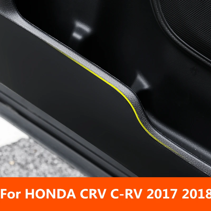 

For HONDA CRV C-RV 2017 2018 Car-Styling Protector Side Edge Protected Anti-kick Door Mats Cover case Interior decoration