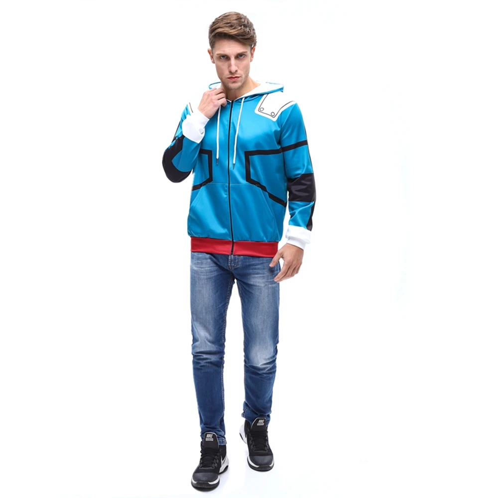 Goedkoop Boku No Mijn Hero Academia Midoriya Izuku Deku Cosplay Mannen Vrouwen Sweatshirt Hoodies School Uniformen Zip Up Jassen Jas kostuum